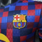 2026/2027赛季巴塞罗那球员版赛前热身服红蓝格子足球衫 1:1 泰国品质 - Image 6