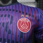 2026/2027 Player Version Psg Paris Saint-Germain Pre-Match Training Uniform Purple Football Shirt 1:1 Thai Quality - Image 5