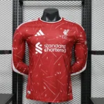 2026/2027 Player Version Long Sleeve Liverpool Home Football Shirt 1:1 Thai Quality
