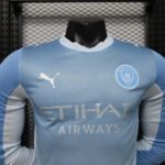 2026/2027 Player Version Long Sleeve Manchester City Home Football Shirt 1:1 Thai Quality - Image 3