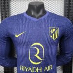 2025/2026 Player Version Long Sleeve Atletico Madrid Away Football Shirt 1:1 Thai Quality - Image 3