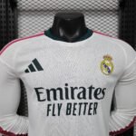 2026/2027 Player Version Long Sleeve Real Madrid Home Football Shirt 1:1 Thai Quality - Image 3